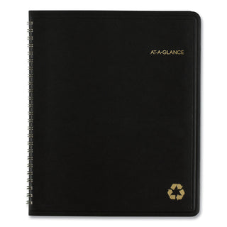 AT-A-GLANCE® Recycled Monthly Planner with Perforated Memo Section, 8.75 x 7, Black Cover, 12-Month (Jan to Dec): 2025 (AAG70120G05)