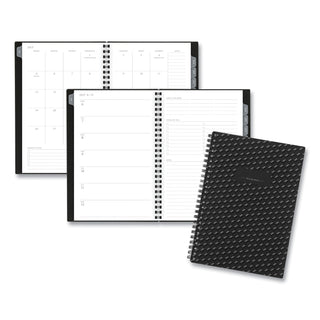 AT-A-GLANCE® Elevation Academic Weekly/Monthly Planner, 8.5 x 5.5, Black Cover, 12-Month (July to June): 2024 to 2025 (AAG75101P05)