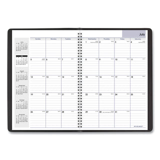 AT-A-GLANCE® DayMinder Monthly Planner, Academic Year, Ruled Blocks, 12 x 8, Black Cover, 14-Month (July to Aug): 2024 to 2025 (AAGAY200)