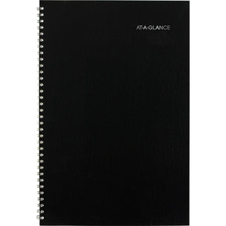 AT-A-GLANCE® DayMinder Monthly Planner, Academic Year, Ruled Blocks, 12 x 8, Black Cover, 14-Month (July to Aug): 2024 to 2025 (AAGAY200)