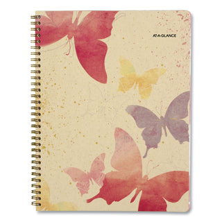 AT-A-GLANCE® Watercolors Weekly/Monthly Planner, Butterflies Artwork, 11 x 8.5, Multicolor Cover, 12-Month (Jan to Dec): 2026 (AAG791905G)