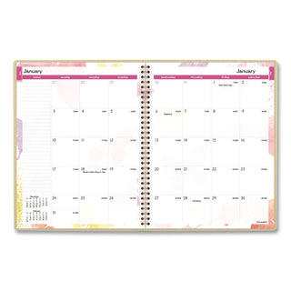 AT-A-GLANCE® Watercolors Weekly/Monthly Planner, Butterflies Artwork, 11 x 8.5, Multicolor Cover, 12-Month (Jan to Dec): 2026 (AAG791905G)