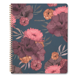 AT-A-GLANCE® Dark Romance Weekly/Monthly Planner, Floral Artwork, 11 x 8.5, Multicolor Cover, 13-Month: Jan 2025 to Jan 2026 (AAG5254905)
