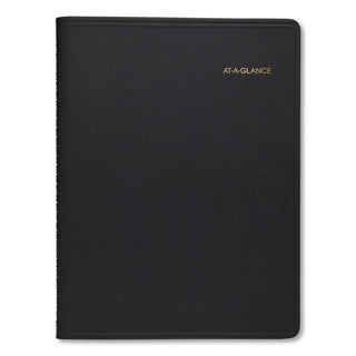 AT-A-GLANCE® Weekly Vertical-Column Appointment Book Ruled for Hourly Appointments, 8.75 x 7, Black Cover, 13-Month: Jan 2025 to Jan 2026 (AAG7086505)