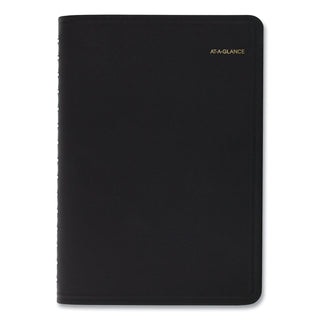 AT-A-GLANCE® Daily Appointment Book with 30-Minute Appointments, 8 x 5, Black Cover, 12-Month (Jan to Dec): 2025 (AAG7020705)