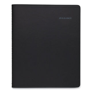 AT-A-GLANCE® QuickNotes Weekly Block Format Appointment Book, 10 x 8, Black Cover, 12-Month (Jan to Dec): 2025 (AAG760105)