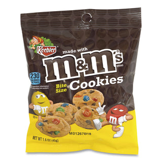 Keebler® Mini Cookie Snack Packs, Chocolate Chip/MandMs, 1.6 oz Pouch, 30 Pouches/Carton (GRR20900466)