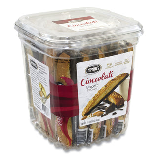 Nonni's® Biscotti, Dark Chocolate Almond, 0.85 oz Individually Wrapped, 25/Pack (GRR20900322)