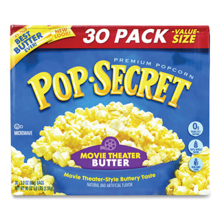 Pop Secret® Microwave Popcorn, Movie Theater Butter, 3 oz Bags, 30/Carton (GRR22000633)