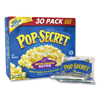 Pop Secret® Microwave Popcorn, Movie Theater Butter, 3 oz Bags, 30/Carton (GRR22000633)