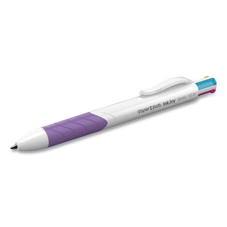 Papermate® InkJoy Quatro Multi-Function Ballpoint Pen, Retractable, Medium 1mm, Assorted Business/Fashion Ink Colors, White Barrel, 3/PK (PAP1832419PK) (PAP1832419PK)