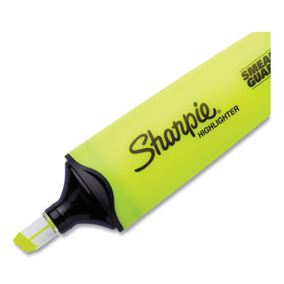 Sharpie® Clearview Tank-Style Highlighter, Yellow Ink, Chisel Tip, Yellow/Black/Clear Barrel, 3/Pack (SAN1904613)