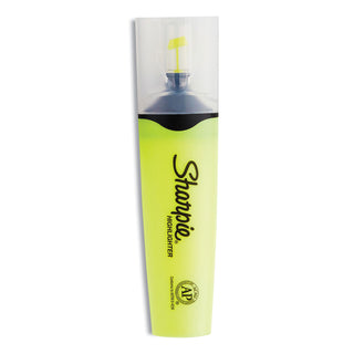 Sharpie® Clearview Tank-Style Highlighter, Yellow Ink, Chisel Tip, Yellow/Black/Clear Barrel, 3/Pack (SAN1904613)