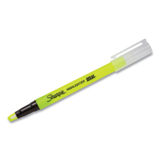 Sharpie® Clearview Pen-Style Highlighter, Fluorescent Yellow Ink, Chisel Tip, Yellow/Black/Clear Barrel, 3/Pack (SAN1950745)