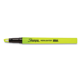 Sharpie® Clearview Pen-Style Highlighter, Fluorescent Yellow Ink, Chisel Tip, Yellow/Black/Clear Barrel, 3/Pack (SAN1950745)