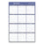 AT-A-GLANCE® Vertical/Horizontal Erasable Quarterly/Monthly Wall Planner, 24 x 36, White/Blue Sheets, 12-Month (Jan to Dec): 2025 (AAGA1102)