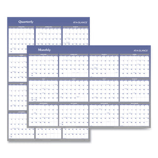 AT-A-GLANCE® Vertical/Horizontal Erasable Quarterly/Monthly Wall Planner, 32 x 48, 12-Month (Jan to Dec): 2025 (AAGA1152)