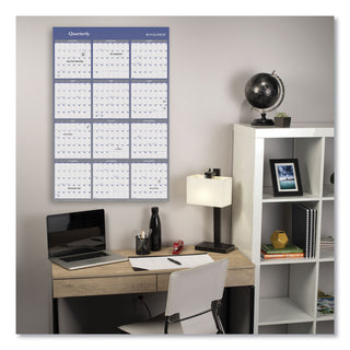 AT-A-GLANCE® Vertical/Horizontal Erasable Quarterly/Monthly Wall Planner, 32 x 48, 12-Month (Jan to Dec): 2025 (AAGA1152)