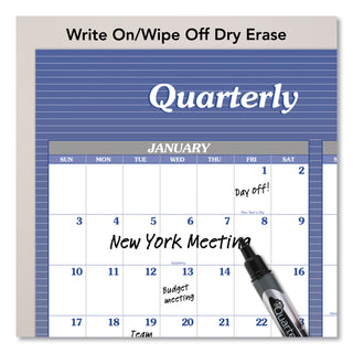 AT-A-GLANCE® Vertical/Horizontal Erasable Quarterly/Monthly Wall Planner, 32 x 48, 12-Month (Jan to Dec): 2025 (AAGA1152)