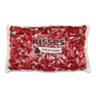 Hershey's® KISSES, Milk Chocolate, Red Wrappers, 66.7 oz Bag (GRR24600083)