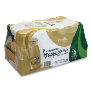 Starbucks® Frappuccino Coffee, 9.5 oz Bottle, Vanilla, 15/Pack (GRR90000050)