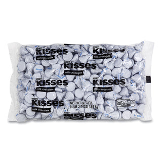 Hershey's® KISSES, Milk Chocolate, White Wrappers, 66.7 oz Bag (GRR24600242)
