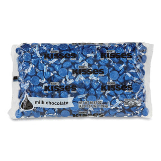 Hershey's® KISSES, Milk Chocolate, Dark Blue Wrappers, 66.7 oz Bag (GRR24600082)