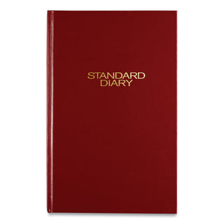 AT-A-GLANCE® Standard Diary Daily Diary, 2025 Edition, Wide/Legal Rule, Red Cover, (200) 12 x 7.75 Sheets (AAGSD37613)