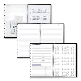 AT-A-GLANCE® DayMinder Hard-Cover Monthly Planner, Ruled Blocks, 11.75 x 8, Black Cover, 14-Month: Dec 2024 to Jan 2026 (AAGG470H00)