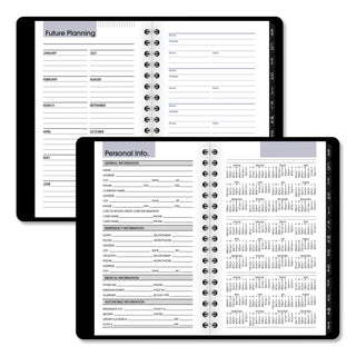 AT-A-GLANCE® DayMinder Weekly Pocket Appointment Book with Telephone/Address Section, 6 x 3.5, Black Cover, 12-Month (Jan to Dec): 2025 (AAGG25000)