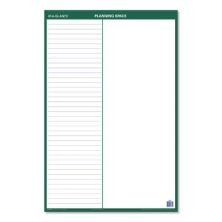 AT-A-GLANCE® Vertical Erasable Wall Planner, 24 x 36, White/Green Sheets, 12-Month (Jan to Dec): 2025 (AAGPM21028)