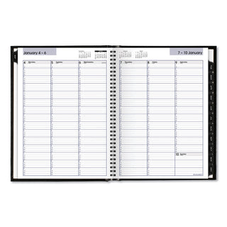 AT-A-GLANCE® DayMinder Hardcover Weekly Vertical-Column Format Appointment Book, 11 x 8, Black Cover, 12-Month (Jan to Dec): 2025 (AAGG520H00)