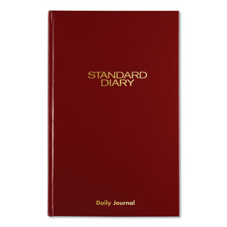 AT-A-GLANCE® Standard Diary Daily Journal, 2025 Edition, Wide/Legal Rule, Red Cover, (210) 12 x 7.75 Sheets (AAGSD37713)