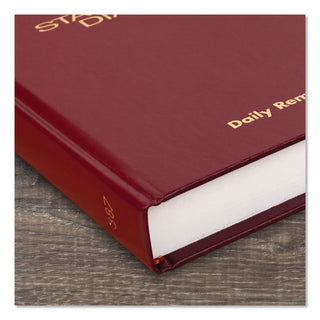 AT-A-GLANCE® Standard Diary Daily Reminder Book, 2025 Edition, Medium/College Rule, Red Cover, (201) 7.5 x 5.13 Sheets (AAGSD38713)