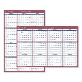 AT-A-GLANCE® Vertical/Horizontal Wall Calendar, 24 x 36, White/Blue/Red Sheets, 12-Month (Jan to Dec): 2025 (AAGPM21228)