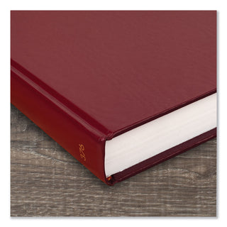 AT-A-GLANCE® Standard Diary Daily Diary, 2025 Edition, Wide/Legal Rule, Red Cover, (200) 12 x 7.75 Sheets (AAGSD37613)