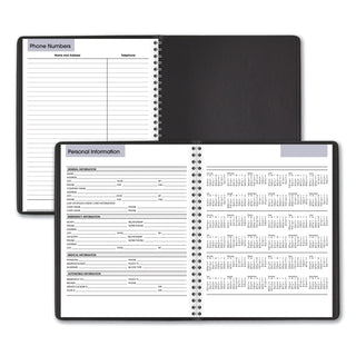 AT-A-GLANCE® DayMinder Weekly Planner, Vertical-Column Format, 8.75 x 7, Black Cover, 12-Month (Jan to Dec): 2025 (AAGG59000)