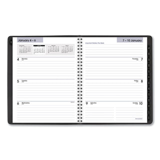 AT-A-GLANCE® DayMinder Executive Weekly/Monthly Refillable Planner, 8.75 x 7, Black Cover, 12-Month (Jan to Dec): 2025 (AAGG54500)