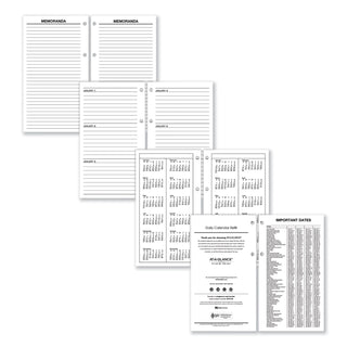 AT-A-GLANCE® Large Desk Calendar Refill, 4.5 x 8, White Sheets, 12-Month (Jan to Dec): 2025 (AAGE21050)