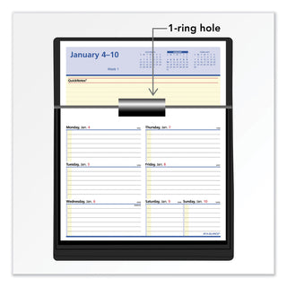 AT-A-GLANCE® Flip-A-Week Desk Calendar Refill with QuickNotes, 7 x 6, White Sheets, 12-Month (Jan to Dec): 2025 (AAGSW70650)