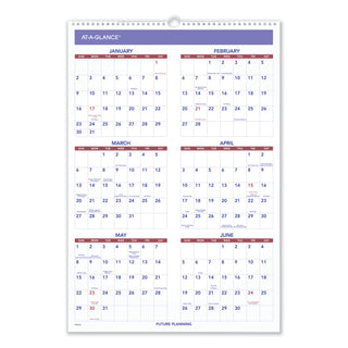 AT-A-GLANCE® Three-Month Wall Calendar, 15.5 x 22.75, White Sheets, 12-Month (Jan to Dec): 2025 (AAGPM628)