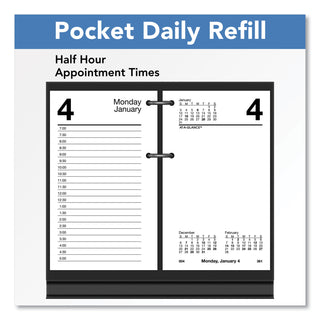 AT-A-GLANCE® Desk Calendar Refill, 3.5 x 6, White Sheets, 12-Month (Jan to Dec): 2025 (AAGE71750)