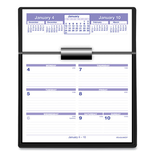AT-A-GLANCE® Flip-A-Week Desk Calendar and Base, 7 x 5.5, White Sheets, 12-Month (Jan to Dec): 2025 (AAGSW700X00)