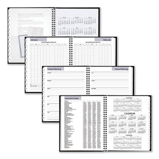 AT-A-GLANCE® DayMinder Hard-Cover Monthly Planner with Memo Section, Unruled Blocks, 8.5 x 7, Black Cover, 12-Month (Jan to Dec): 2025 (AAGG400H00)