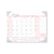 House of Doolittle™ Recycled Monthly Desk Pad Calendar, Breast Cancer Awareness Artwork, 22 x 17, Black Binding/Corners,12-Month (Jan-Dec): 2025 (HOD1467)