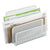 Artistic® Urban Collection Punched Metal Letter Sorter, 3 Sections, DL to A6 Size Files, 6.5" x 3.25" x 5.5", White (AOPART20003WH)