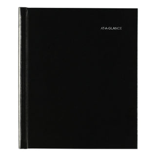 AT-A-GLANCE® DayMinder Hard-Cover Monthly Planner with Memo Section, Unruled Blocks, 8.5 x 7, Black Cover, 12-Month (Jan to Dec): 2025 (AAGG400H00)