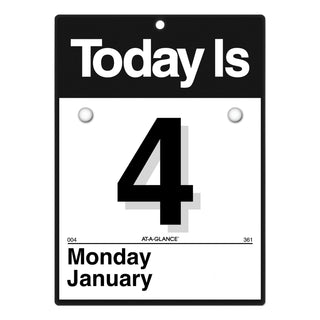 AT-A-GLANCE® Today Is Wall Calendar, 6.63 x 9.13, White Sheets, 12-Month (Jan to Dec): 2025 (AAGK100)