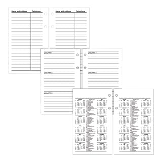 AT-A-GLANCE® Financial Desk Calendar Refill, 3.5 x 6, White Sheets, 12-Month (Jan to Dec): 2025 (AAGS17050)