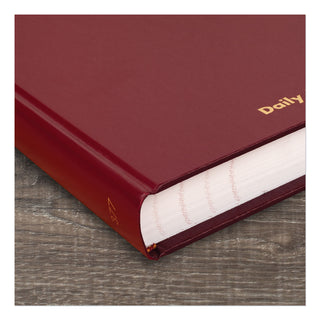 AT-A-GLANCE® Standard Diary Daily Journal, 2025 Edition, Wide/Legal Rule, Red Cover, (210) 12 x 7.75 Sheets (AAGSD37713)